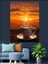 Gün Batımı Kahve Keyfi Dekoratif Kanvas - Mdf Ahşap Tablo 1