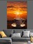 Gün Batımı Kahve Keyfi Dekoratif Kanvas - Mdf Ahşap Tablo 4