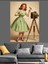 Vintage Fotoğrafçı Kadın Elbise Dekoratif Kanvas - Mdf Ahşap Tablo 4
