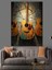 Gitar Müzik Enstrümanı Sanatı Dekoratif Kanvas - Mdf Ahşap Tablo 3