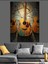 Gitar Müzik Enstrümanı Sanatı Dekoratif Kanvas - Mdf Ahşap Tablo 4