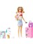 HJY18 Barbie Seyahatte Bebeği ve Aksesuarları 4