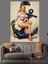 Denizci Kız Pin-Up Tarzı Çapa Dekoratif Kanvas - Mdf Ahşap Tablo 5