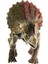Sert Plastik Dinozor Figürü Triceratops 4