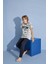 Erkek Çocuk New York T-Shirt Uzun Alt Penye Süprem Bisiklet Yaka Orta Kalın Pijama TAKIMI-4004 1