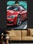 Kırmızı Spor Araba Dinamik Dekoratif Kanvas - Mdf Ahşap Tablo 2