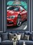 Kırmızı Spor Araba Dinamik Dekoratif Kanvas - Mdf Ahşap Tablo 4