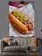 Sosisli Sandviç Yiyecek Resmi Dekoratif Kanvas - Mdf Ahşap Tablo 1