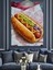 Sosisli Sandviç Yiyecek Resmi Dekoratif Kanvas - Mdf Ahşap Tablo 5