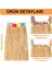 Hawaii Tarzı Hula Eteği – 60 cm Hasır Natural Etek 4