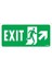 Exit Sağ Yukarı Uyarı Levhası 17,5X25 KOD:959 1