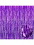 Mor Ekstra Metalize Saçaklı Arka Fon Perde 3