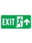 Exit Yukarı Sağ Ok Işaretli Uyarı Levhası 17,5X25 KOD:955 1