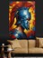 Miğferli Yunan Savaşçı Heykeli Dekoratif Kanvas - Mdf Ahşap Tablo 5