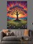 Hayat Ağacı Güneşin Altında Dekoratif Kanvas - Mdf Ahşap Tablo 5
