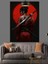 Kırmızı Elbiseli Samuray Kadın Figürü Dekoratif Kanvas - Mdf Ahşap Tablo 5