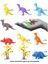 683 Toy Play 12 Parça Renkli Mini Dinozor Figür Seti 4-6 cm 2