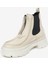 Kadın Beyaz Siyah Hakiki Deri Chelsea Bot 4K2TB72172 8