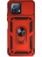 Xiaomi Mi 11 Lite Kılıf Pars Lens Yüzüklü Silikon - Kırmızı (K95) 1