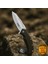 Crkt Siyah Fiber Glass Saplı Isme Özel Kılıflı 9CR13MOV Kalite Paslanmaz Çelik Avcı Kamp Bıçağı 3
