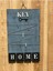 Dekoratif Home Keys Ahşap Resimlik Ve Notluk (saks Mavisi) 1