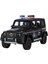 XHD-B2433 -Vardem Çek Bırak Işıklı ve Sesli G Polis Metal Jeep 1:24 2