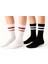 Kadın Siyah Beyaz Soket Çorap 2’li Set – Pamuklu Spor ve Günlük Kullanım – Plus Scorpion 1