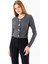 Kadın Bisiklet Yaka Pullu Düğme Detaylı Bluz Siyah - 2630 4
