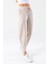 Kadın Beli Lastikli Çift Cepli Balon Pantolon Taş - 25Y YP5456 4