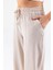 Kadın Beli Lastikli Çift Cepli Balon Pantolon Taş - 25Y YP5456 7