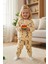 Zürafa Desenli Polar Unisex Çocuk Pijama Takımı 1