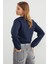 3 Iplik Kalp Aksesuarlı Crop Sweatshirt 6