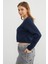 3 Iplik Kalp Aksesuarlı Crop Sweatshirt 7