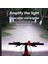 Gece Sürüşü Için 2'si 1 Arada Bisiklet Lambası ve Kornası Seti, Gece Bisikleti El Feneri Aksesuarları, 4 Işık Modu, Ipx5 Siyah (Yurt Dışından) 5