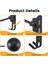 180° Motosiklet Kask Askısı, Dönebilen Metal Kask Askısı Duvar Montajı, 2 Kancalı Kask Askılı Bisiklet Kask Askısı, 1 (Yurt Dışından) 5