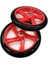 2 Parça Scooter Tekerleği 200 mm Pu Malzeme Tekerlek Kalınlığı, Kırmızı (Yurt Dışından) 1