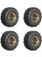 1 0inch Metal Tekerlekler Lastikli Metal Tekerlekler 1/18 Rc Tracher Araş Traxxas Trx4-M Defender Bronco SCX24 Rc Car Için (Yurt Dışından) 1