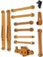 Rc Araba Yükseltme Sabit Çubuk Direksiyon Grubu Wltoys Için Servo Kol Kiti 1/12 124006 12423 12427 Pro Rc Araba Yükseltme Parçaları Altın (Yurt Dışından) 5