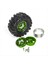 4pcs 57MM 1 0inch Metal Beadlock Tekerlek Lastik 1/18 1/24 Rc Craıl Car TRX4M SCX24 AX24 FCX24 Yeşil (Yurt Dışından) 2