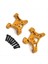 Wltoys Için Ön ve Arka Süspansiyon Braket Kiti 1/14 144016 144018 1/14 1/12 Corolla Rc Araba Yükseltme Aksesuarları Altın (Yurt Dışından) 3