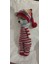 Sevimli Çizgili Pijamalı Uykucu Ayıcık Amigurumi Bebek - El Örgüsü Oyuncak 9