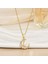 Yeni Kıdemli Işık Duygusu Lüks Mikro Set Zirkonya Bakır 18 Ayar Altın Kaplama Kolye Kolye Köprücük Kemiği Zinciri Takı ile Kadın Moda (Yurt Dışından) 1