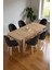 Mura Meşe 80x132 Açılabilir Mdf Masa Yemek Odası Takımı, Mutfak Takımı 6 Adet Sandalye 2