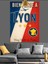 Lyon Fransa Poster Vintage Dekoratif Kanvas - Mdf Ahşap Tablo 5