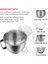 Kitchenaid Için 4.5-5qt Tilt-Head Stand Mikserleri Aksesuarlar Çanak Karıştırma Kasesi+Döküm Kalkanı Braket Bulaşık Makinesi Güvenli (Yurt Dışından) 4