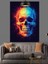 Parlak Neon Kuru Kafa Koyu Fon Dekoratif Kanvas - Mdf Ahşap Tablo 2