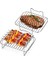 2pcs Hava Fritöz Rafı, Hava Fritözü Çift Katmanlı Raf, Çok Amaçlı Hava Fritöz Aksesuarları, 5 Sokak ile Izgara Rafı (Yurt Dışından) 1