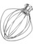 K45WW Paslanmaz Çelik Yumurta Çırpma Mikseri Karıştırma Kafası 4.5qt Kitchenaid Mikser El Mikser Çırpıcı Değiştirme Parçası (Yurt Dışından) 4