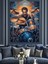 Bateri Çalan Enerjik Adam Dekoratif Kanvas - Mdf Ahşap Tablo 4