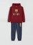 Lcw Kids Bordo Kapüşonlu Barcelona Baskılı Erkek Çocuk Eşofman Takımı 1
